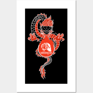 Asian Dragon Logo Posters and Art